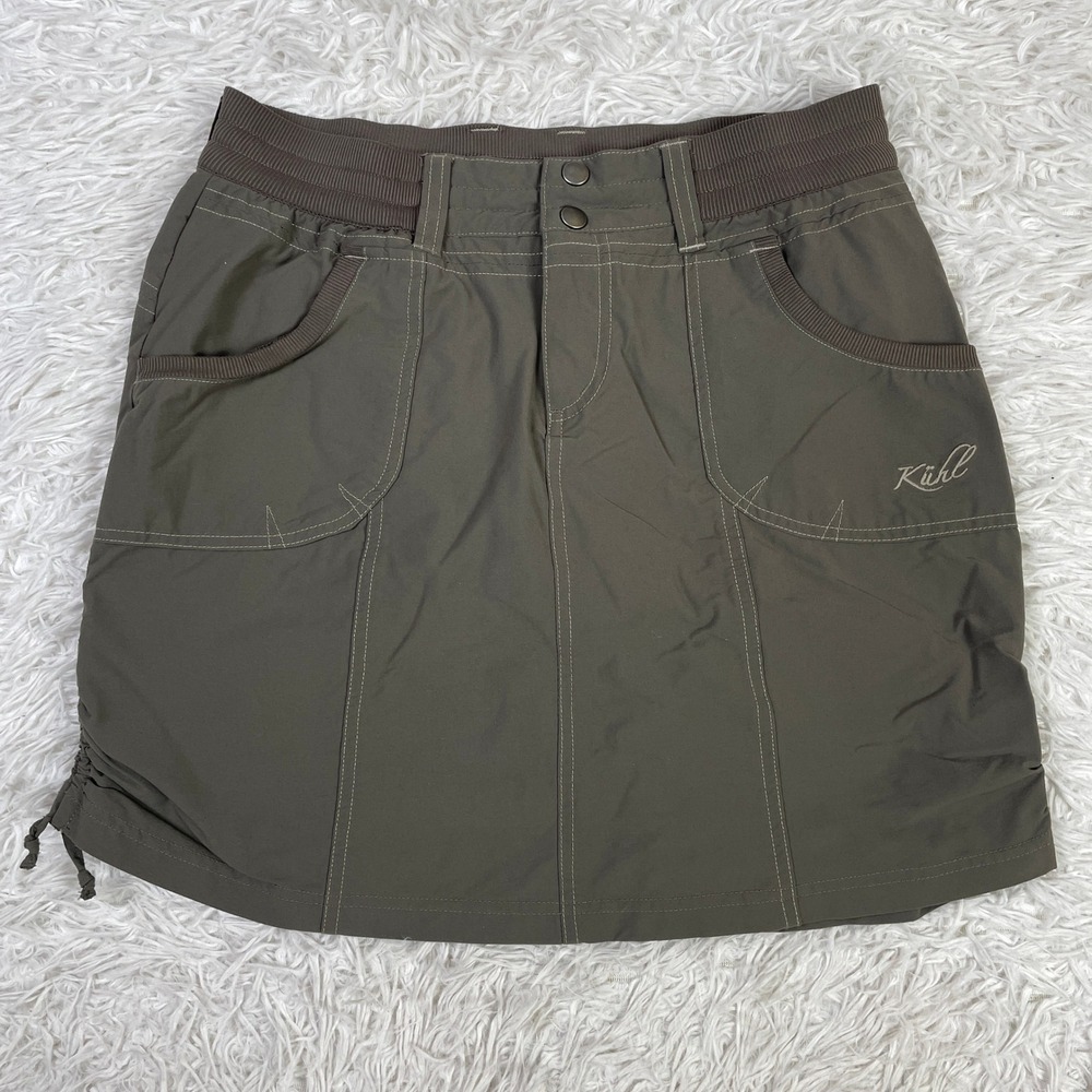 Kuhl Skirt Womens 2 Brown‎ Durango Skort Hiking Outdoor Athletic Nylon Stretch